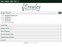 Tablet Screenshot of crowleyagency.com